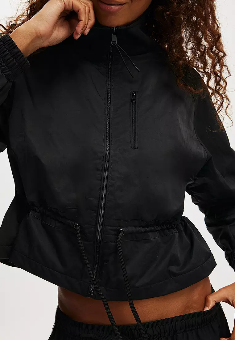 Track Side Cropped Anorak Jacket