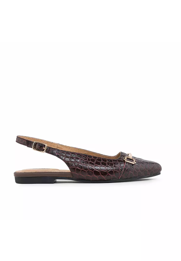 Discount on Bibo  shoes - SKU: Maggie Leather Slingback Flats