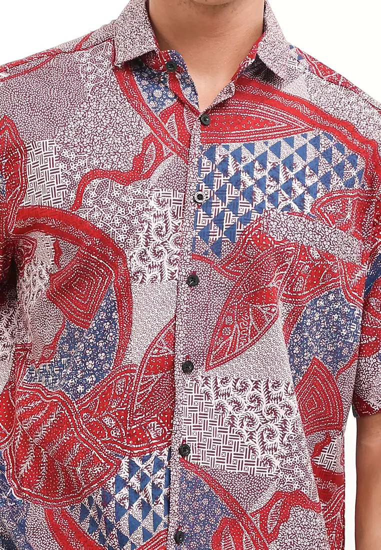 Hem Body Fit Batik Tumpuk