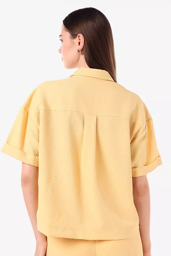 Minimal Maureen Shirt Yellow Colour Yellow