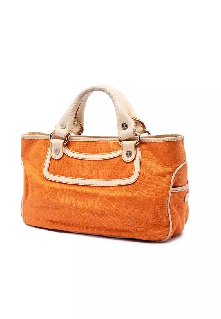 Pre-Loved Celine Canvas Boogie Handbag
