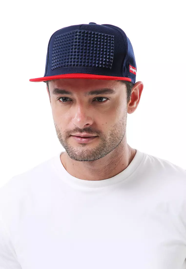 Jahari Aksesoris Fashion Topi Baseball Pria Wanita Piramid Adjustable Strap Material Polyester ORIGINAL - Navy