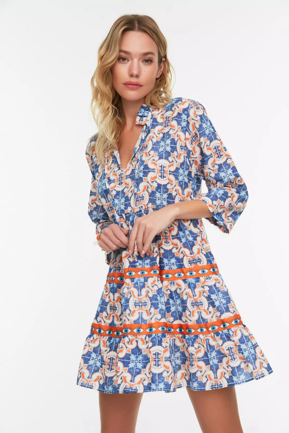 Buy Trendyol Ethnic Patterned Mini Woven Stripe Accessories 100 Cotton