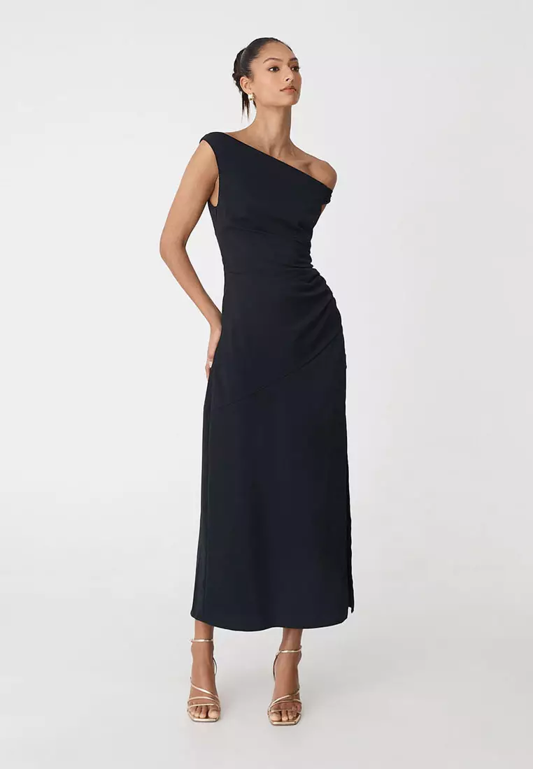 Afina One Shoulder Twist Dress