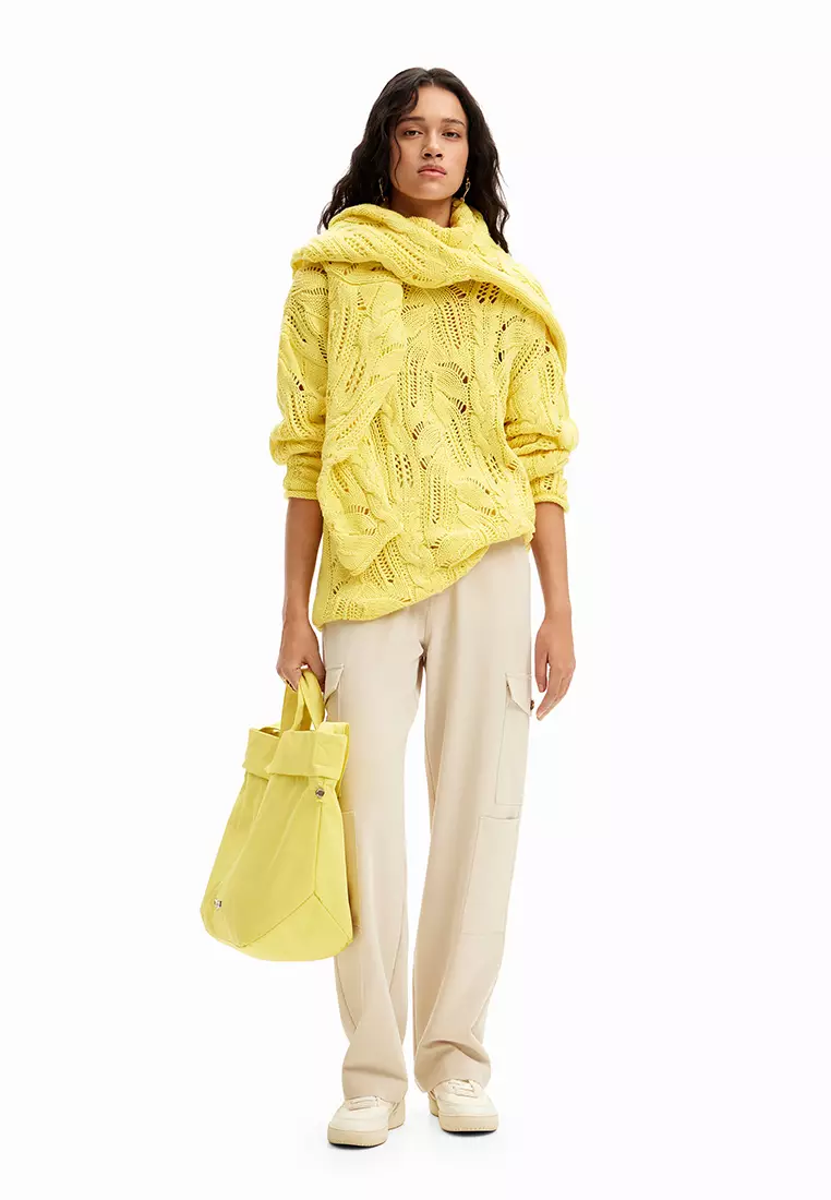Desigual Desigual Woman Oversize openwork pullover. 2025