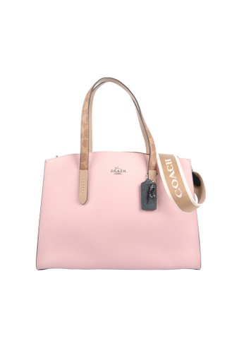 Buy Coach Coach Charlie Carryall Shoulder Bag In Pink 2021 Online Zalora Singapore