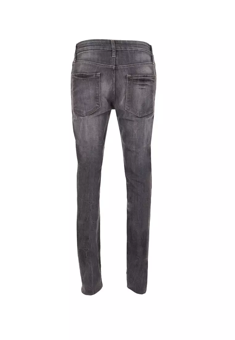 3Second Men's Long Skinny Jeans Wash Denim Shaw OL-C011124