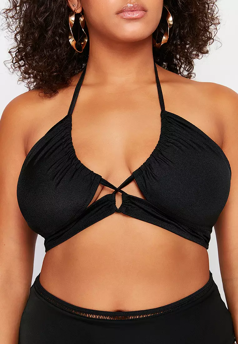 Plus Size Halter Bikini Top
