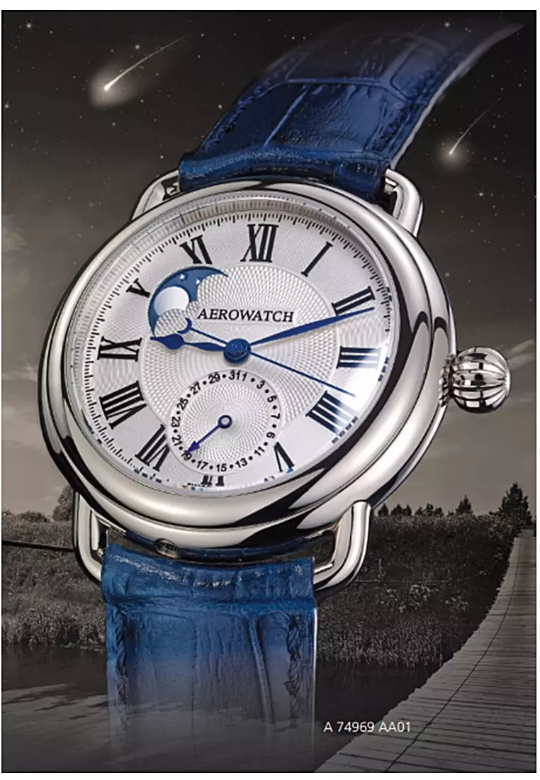 1942 MOON PHASES MEN WATCH 42mm A74969AA01