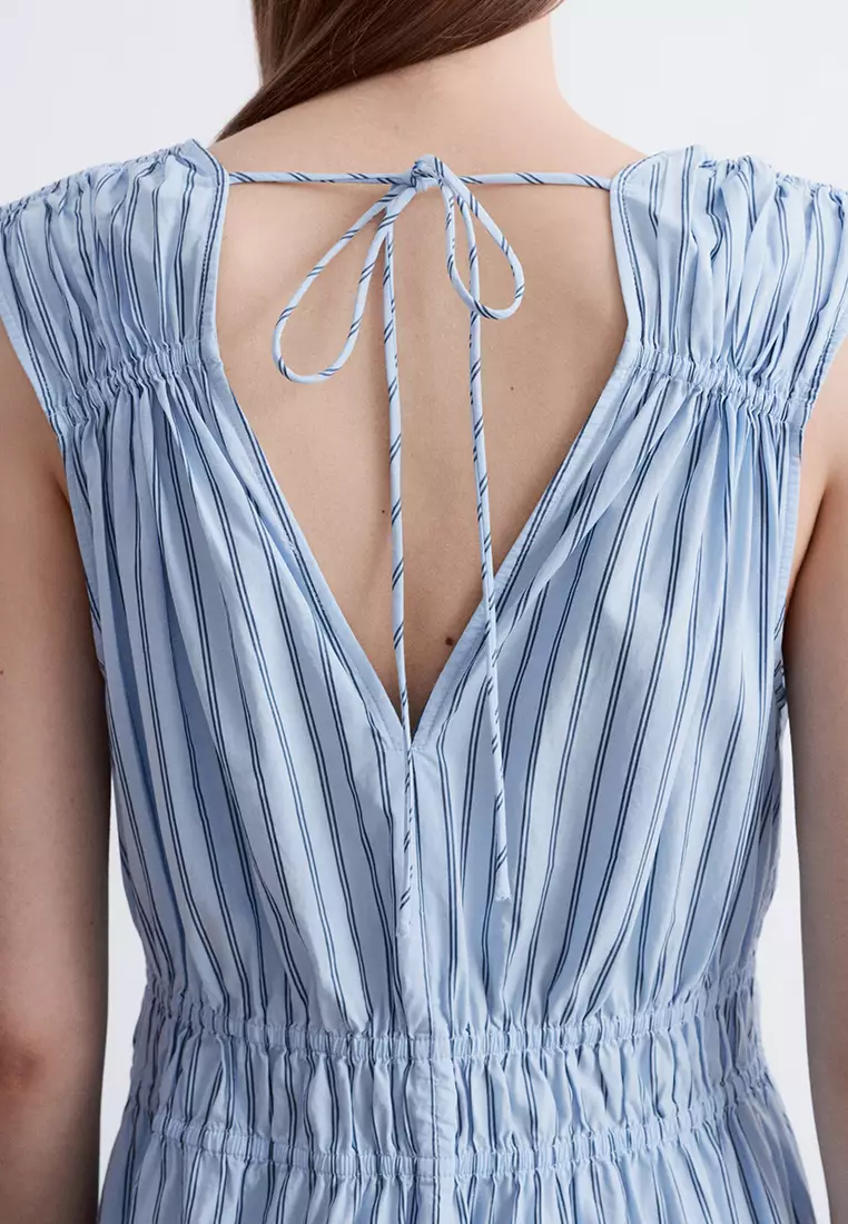 Tie-Detailed Midi Dress