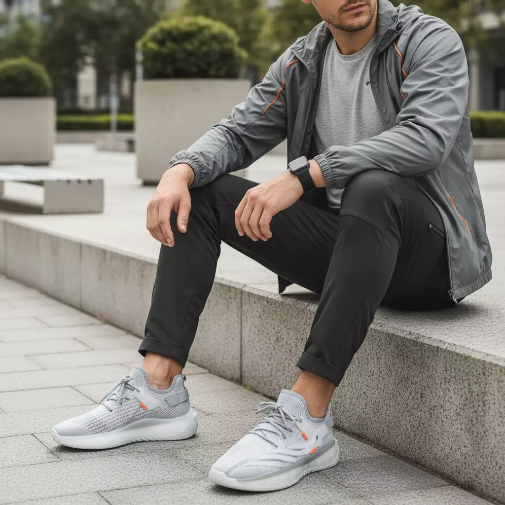 PAULMAY Sepatu Sneakers Pria Wanita Osaka Series Grey