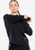 Under Armour black UA Rival Terry Taped Crew Sweatshirt B4347AA5A8DFCDGS_1