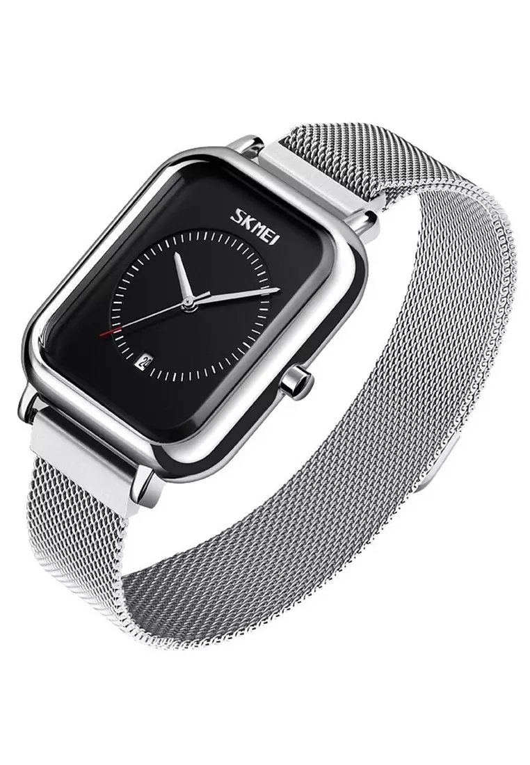 Jam Tangan Casual Analog Wanita Strap Tali Material Stainless Steel QP08 ORIGINAL