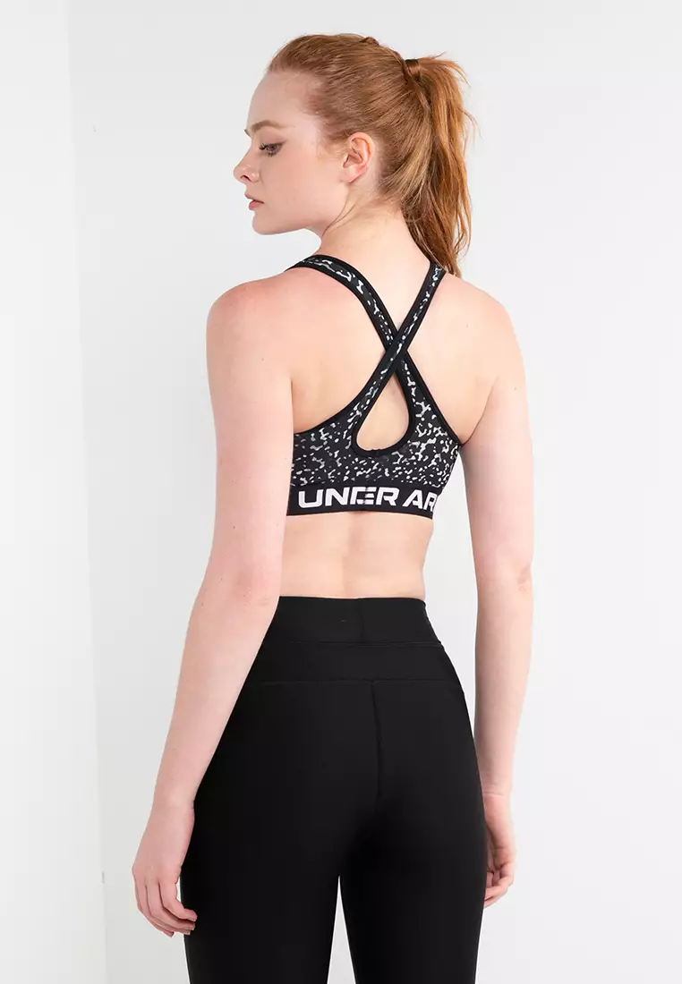 Buy Under Armour DFO Crossback Mid Printed Sports Bra Online ZALORA