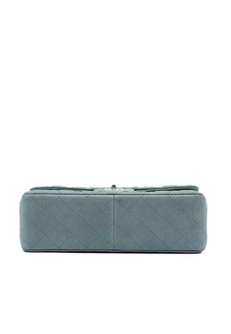 Pre-Loved Chanel Jumbo Classic Iridescent Caviar Double Flap