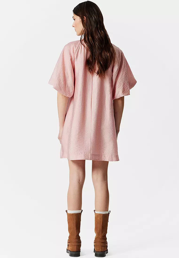 Puff-Sleeved Mini Dress