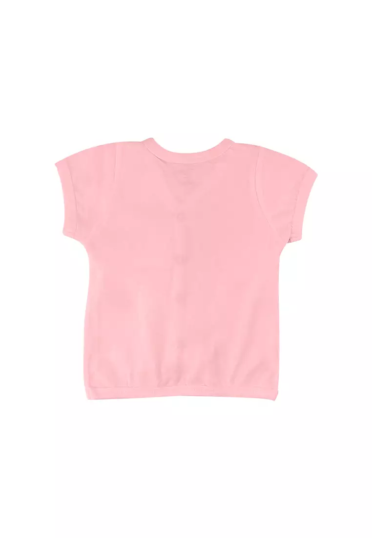 Baby Girl Licensed Newborn Essentials Short Sleeve Button-down Shirt Pack of 2