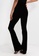 TOPSHOP black Stretchy Cord Flared Trousers ED605AA3DC988BGS_1
