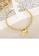 Glamorousky silver Simple Fashion Plated Gold 316L Stainless Steel Heart Beaded Bracelet 5E645ACE86838BGS_3