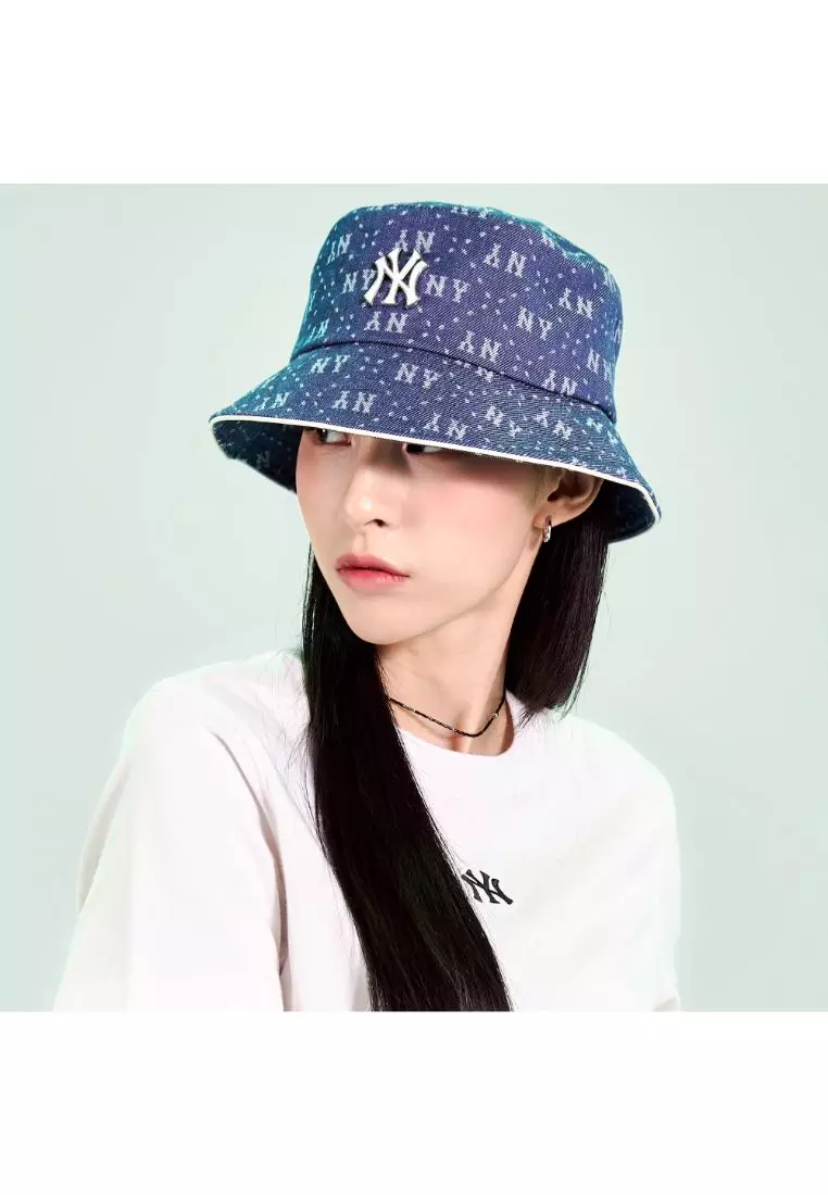 MLB DENIM DIA MONOGRAM BUCKET HAT NEW YORK YANKEES 2025