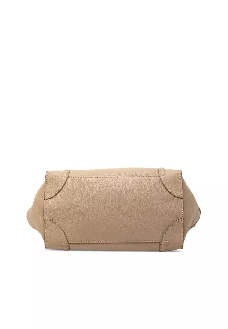 Pre-Loved Celine Mini Grained Calfskin Luggage Tote