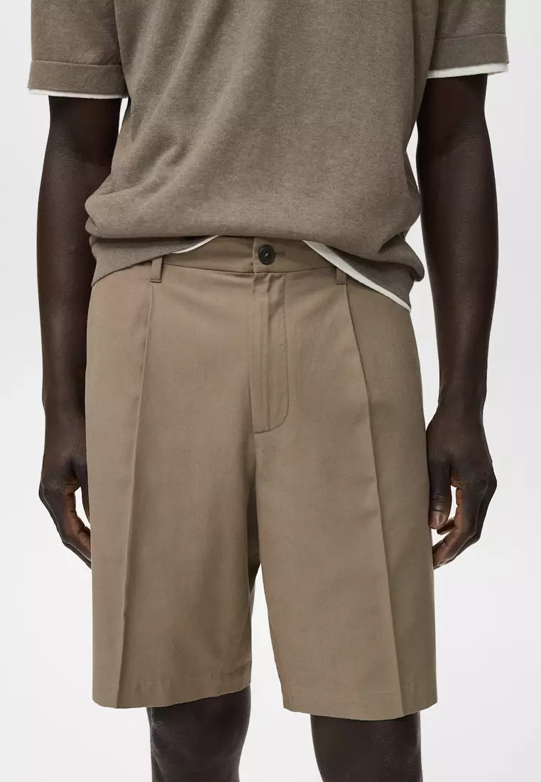 100% Linen Bermuda Shorts
