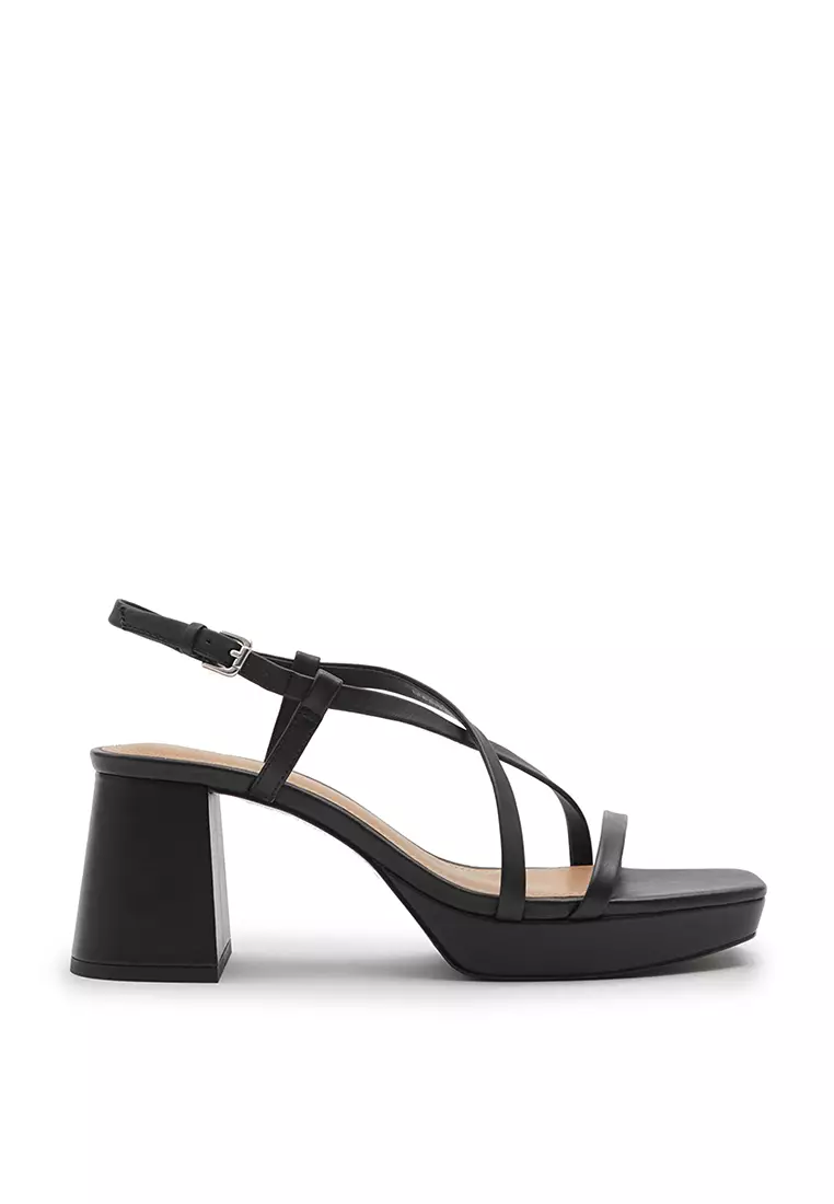 Discount on & Other Stories  shoes - SKU: Strappy Leather Heeled Sandals