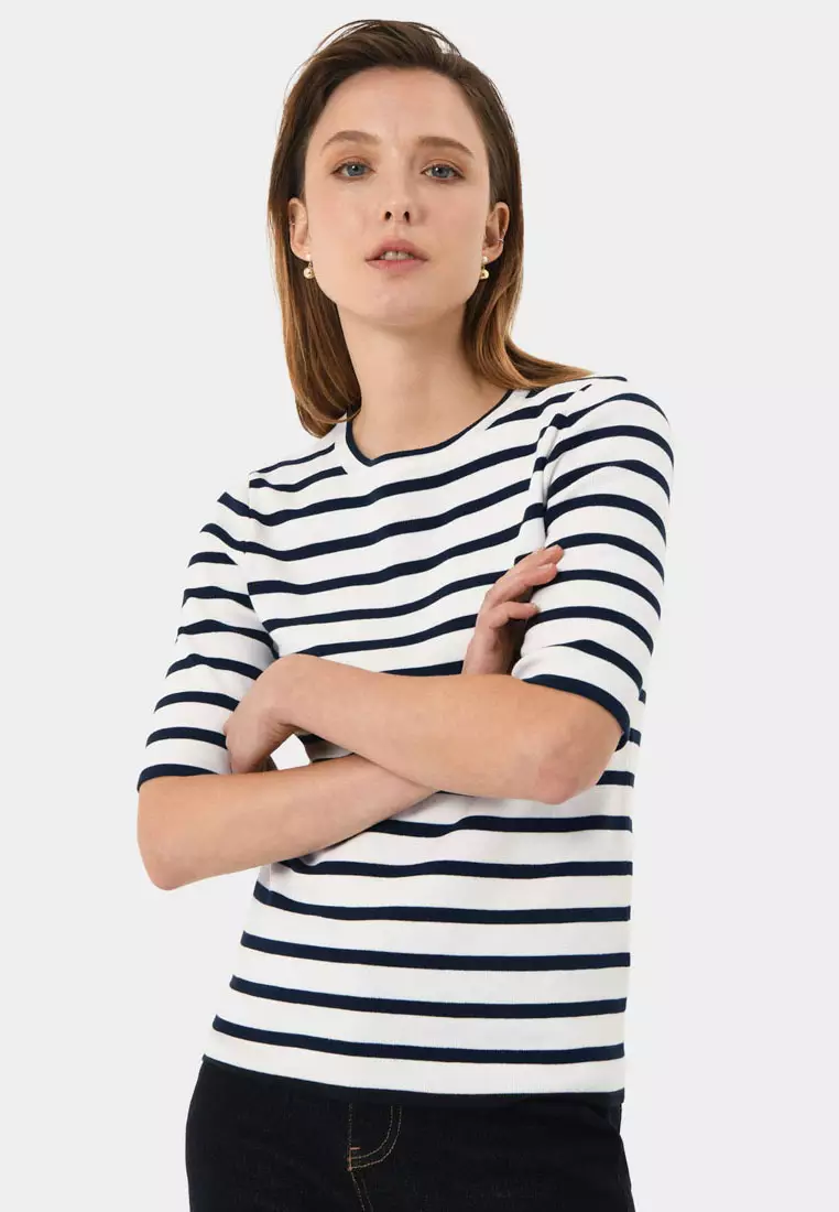 Gaia Stripe Knit Top