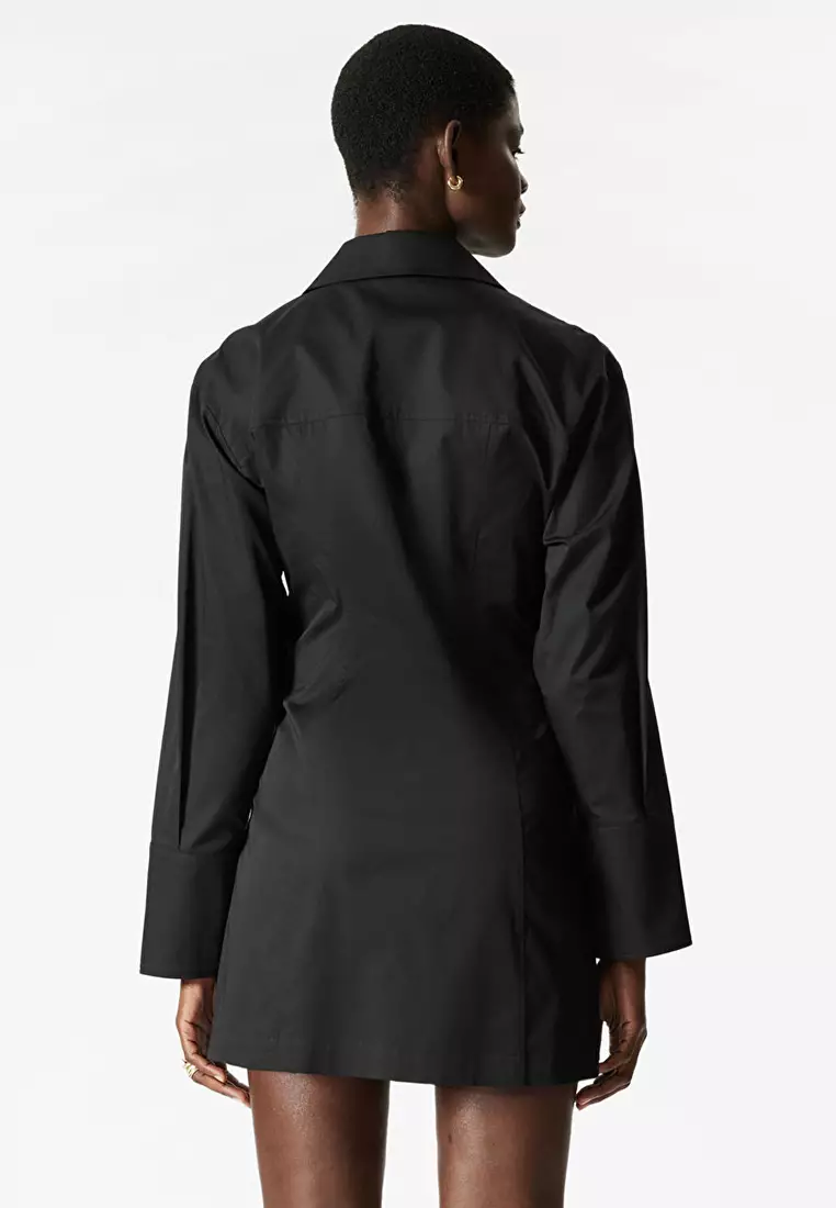 Wrap Shirt Mini Dress
