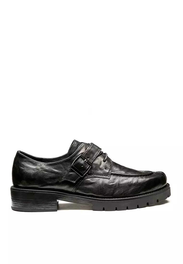 Discount on Twenty Eight Shoes  shoes - SKU: VANSA Top Layer Cowhide Buckle Loafer  VSM-C6113