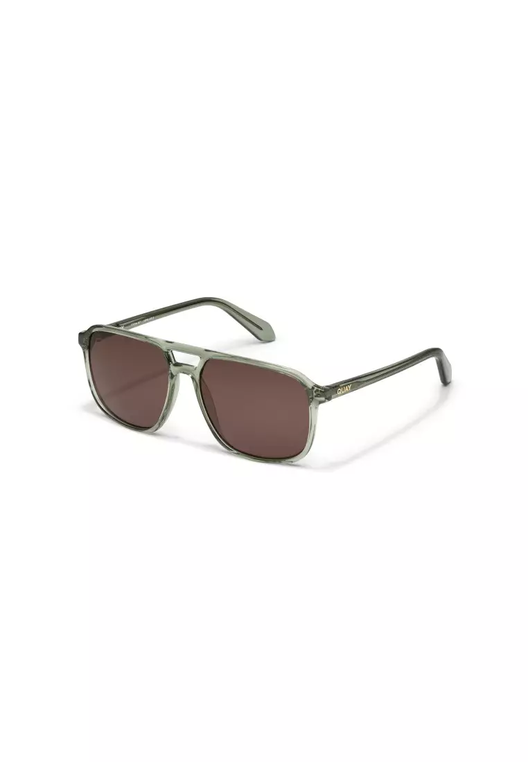On The Fly Large Sunglasses - Moss/Brown