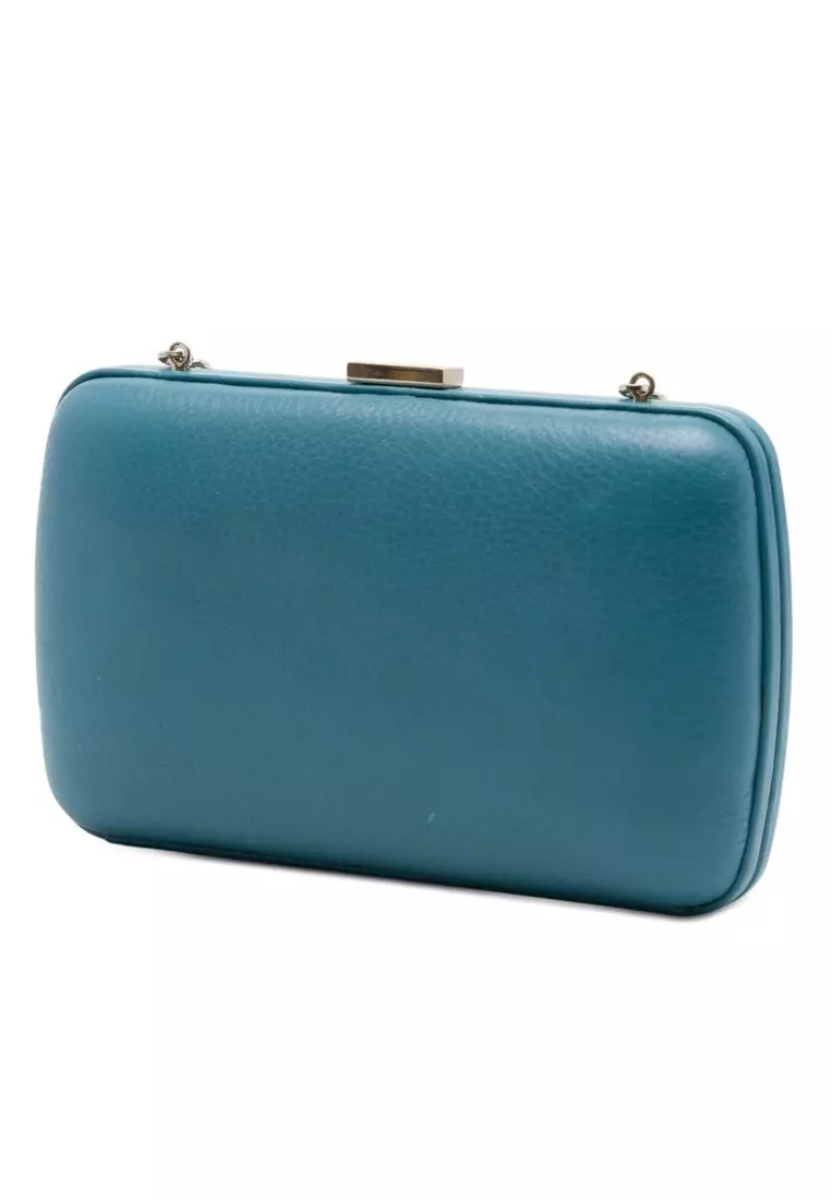 Pre-Loved Gucci Calfskin Soho Clutch On Chain