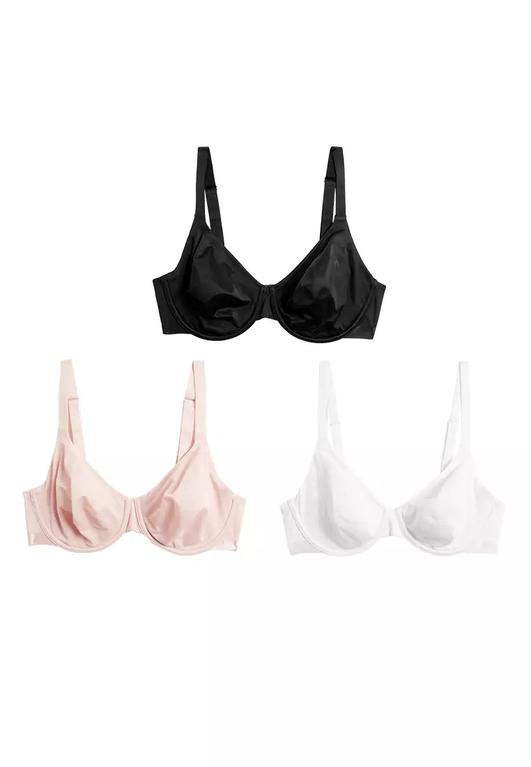 MARKS & SPENCER M&S 3pk Wired Full Cup Bras A-E 2024