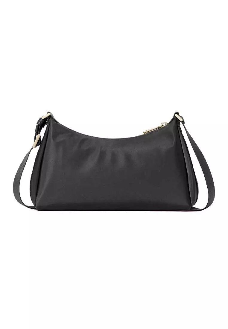 Carter Nylon Small Shoulder Bag Black KL967