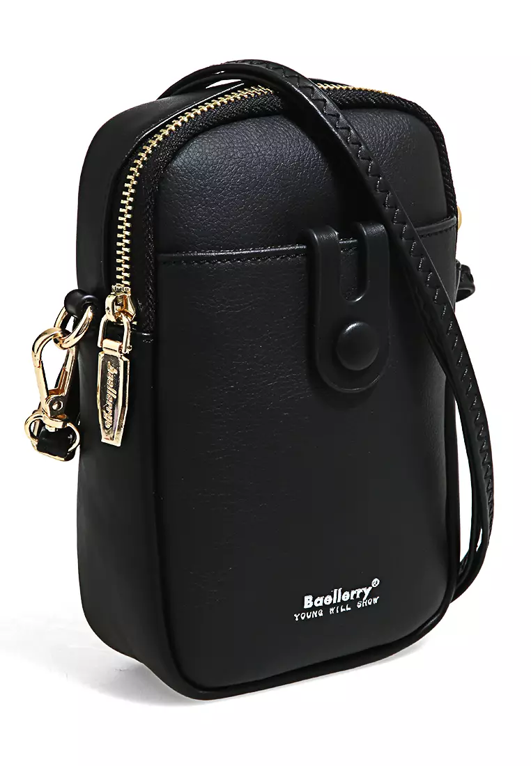 Sling Bag Tas Selempang Handphone Wanita Uniqe Design Large Compartment Material Leather ORIGINAL