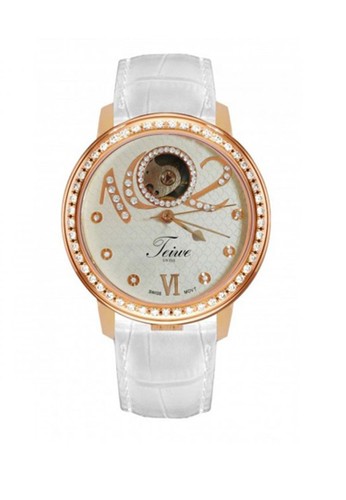 moment watch jam tangan wanita TW2058-G - leather strap - putih - One Size