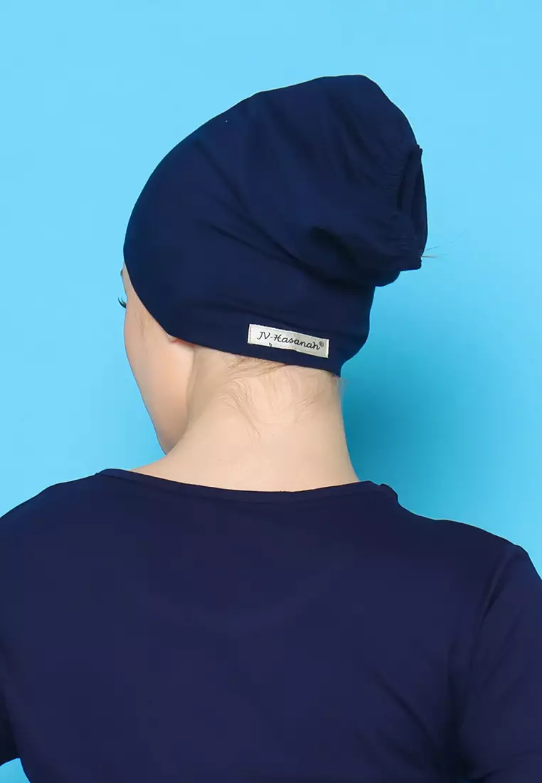 JV Hasanah Ciput Rayon Navy | Ciput Polos Rayon Adem