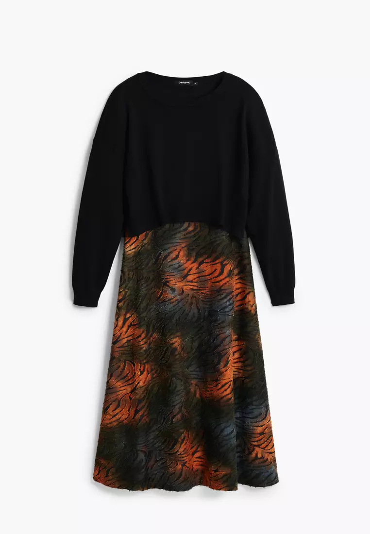 2-in-1 Knit & Long Dress