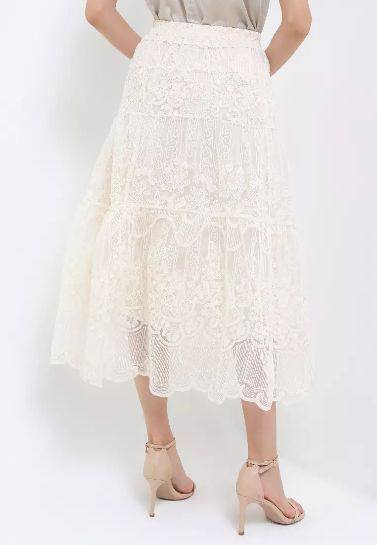 Crinkle Pleated Tutu Skirt