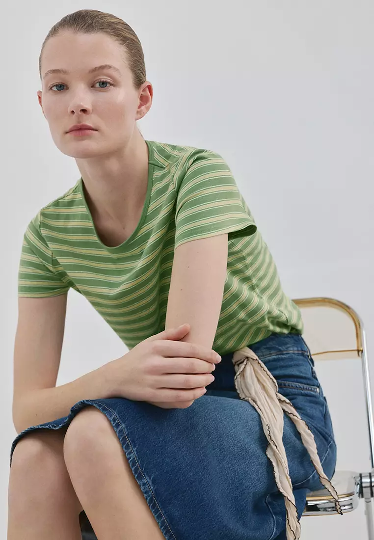Striped Cotton T-Shirt