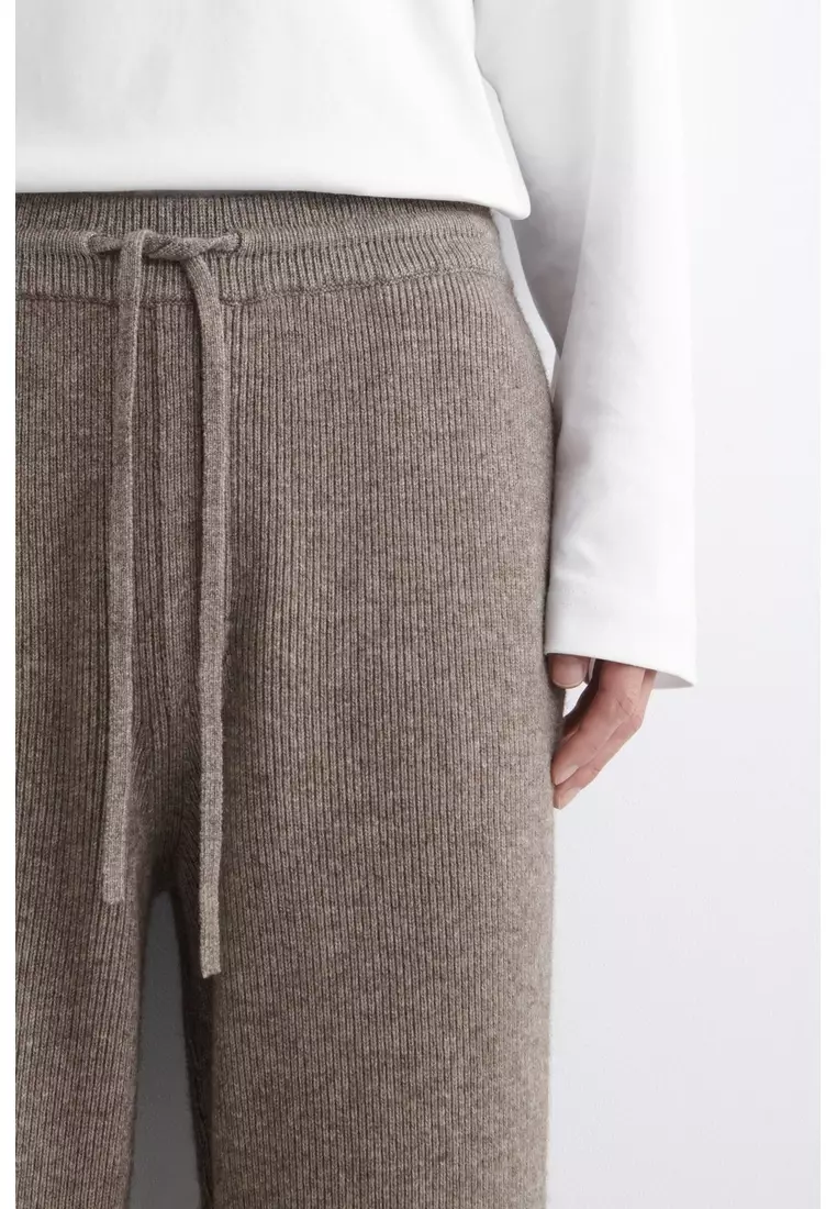 KNITTED MERINO-YAK RELAXED-FIT JOGGERS