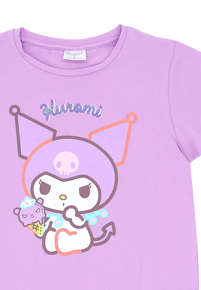 Girls Licensed Graphic Oversize T-Shirt "Kuromi Ice Cream"