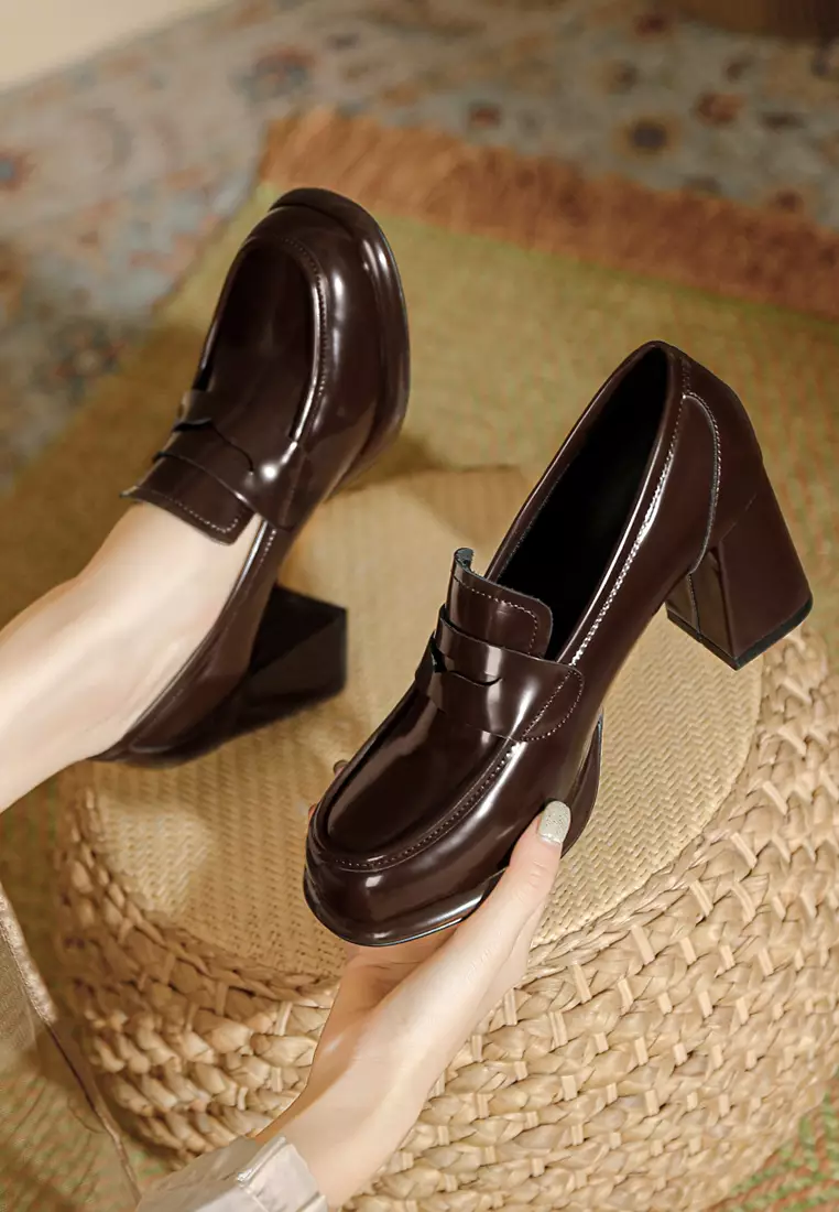 7CM Penny Patent Leather Loafers TE103-3