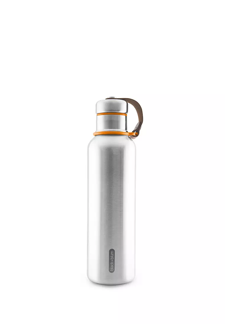 Black + Blum  Stainless Steel Insulated Water Bottle With Leather Str