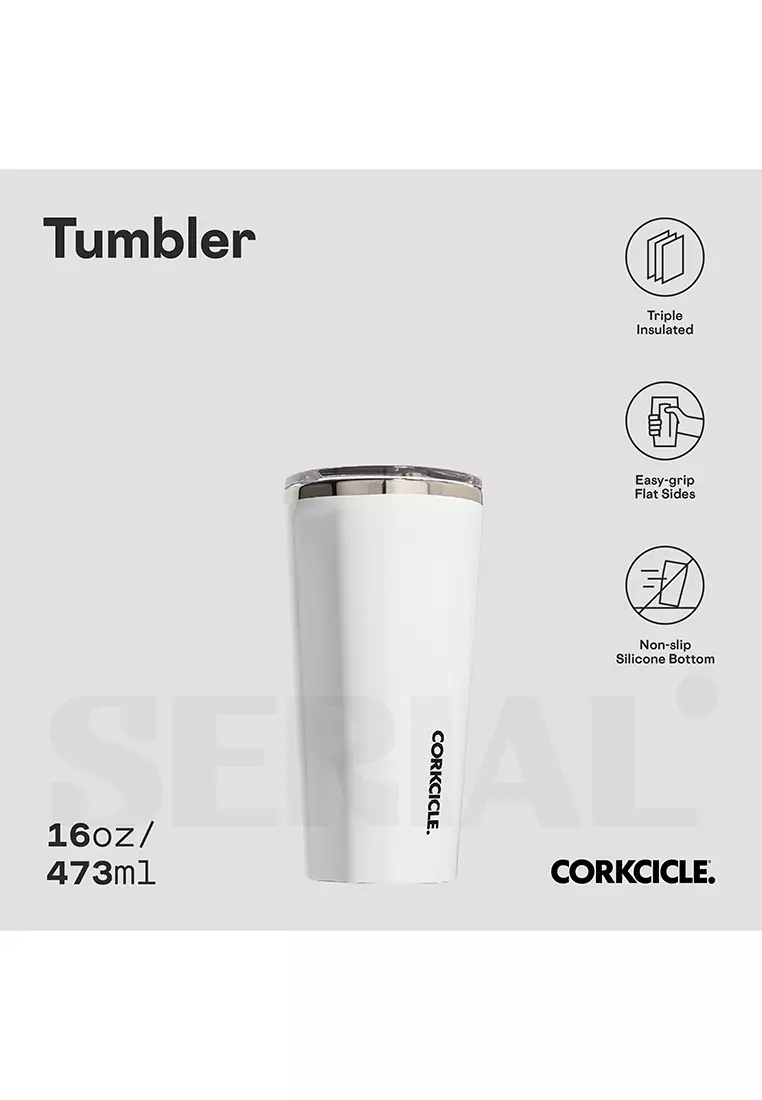 CORKCICLE® Tumbler 16oz - Classic White