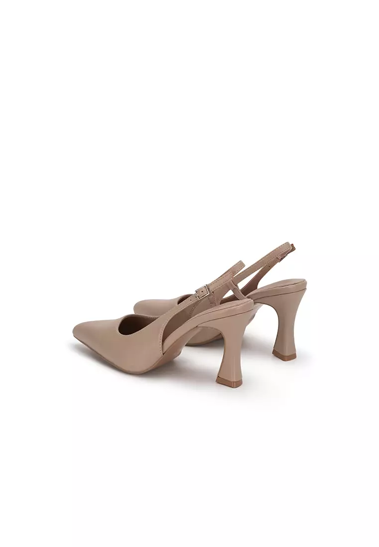 SLINGBACK HEELED PUMP
