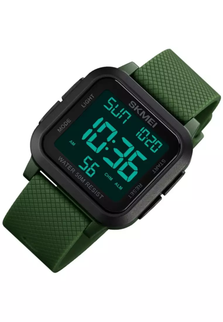 Jam Tangan Digital Pria Waterproof Many Function Strap Tali Material Silicone GN90 ORIGINAL
