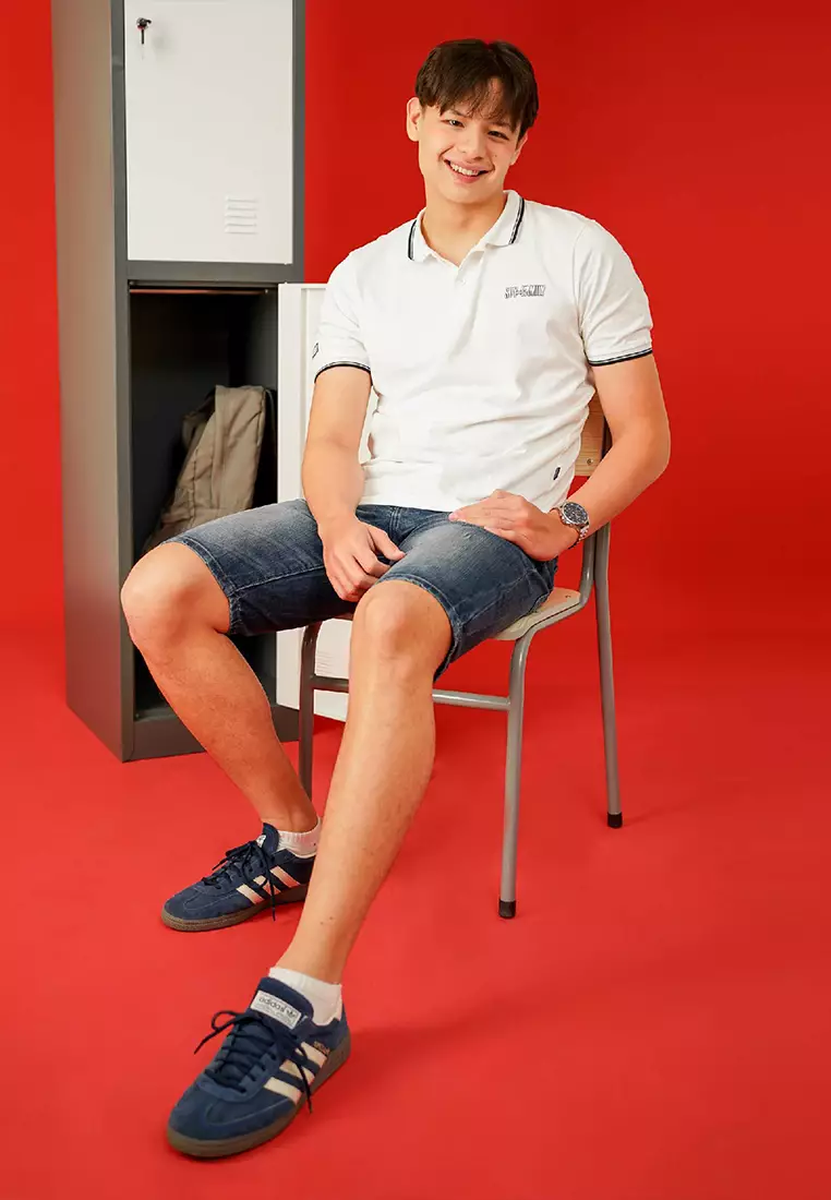 Cressida X SpyxFamily Regular Fit White Polo Shirt - 2225E024P