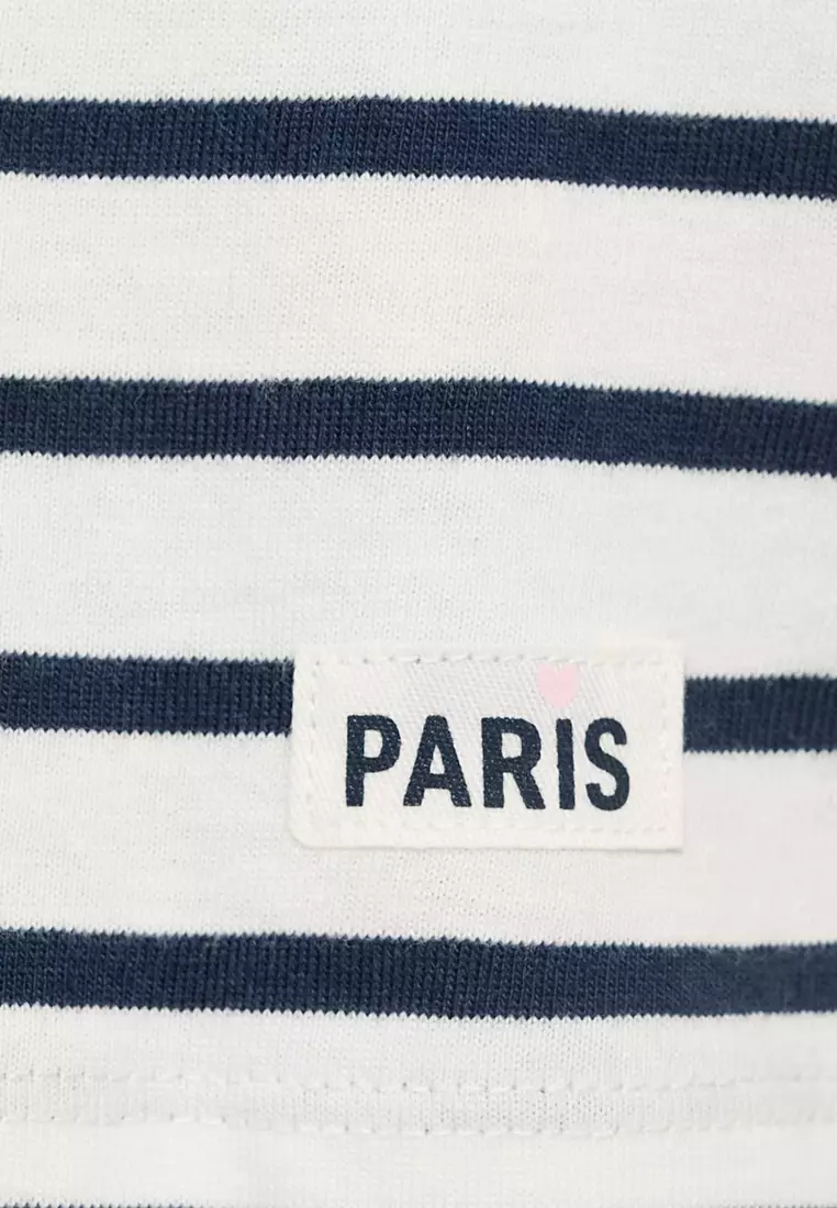 Patch Striped T-Shirt