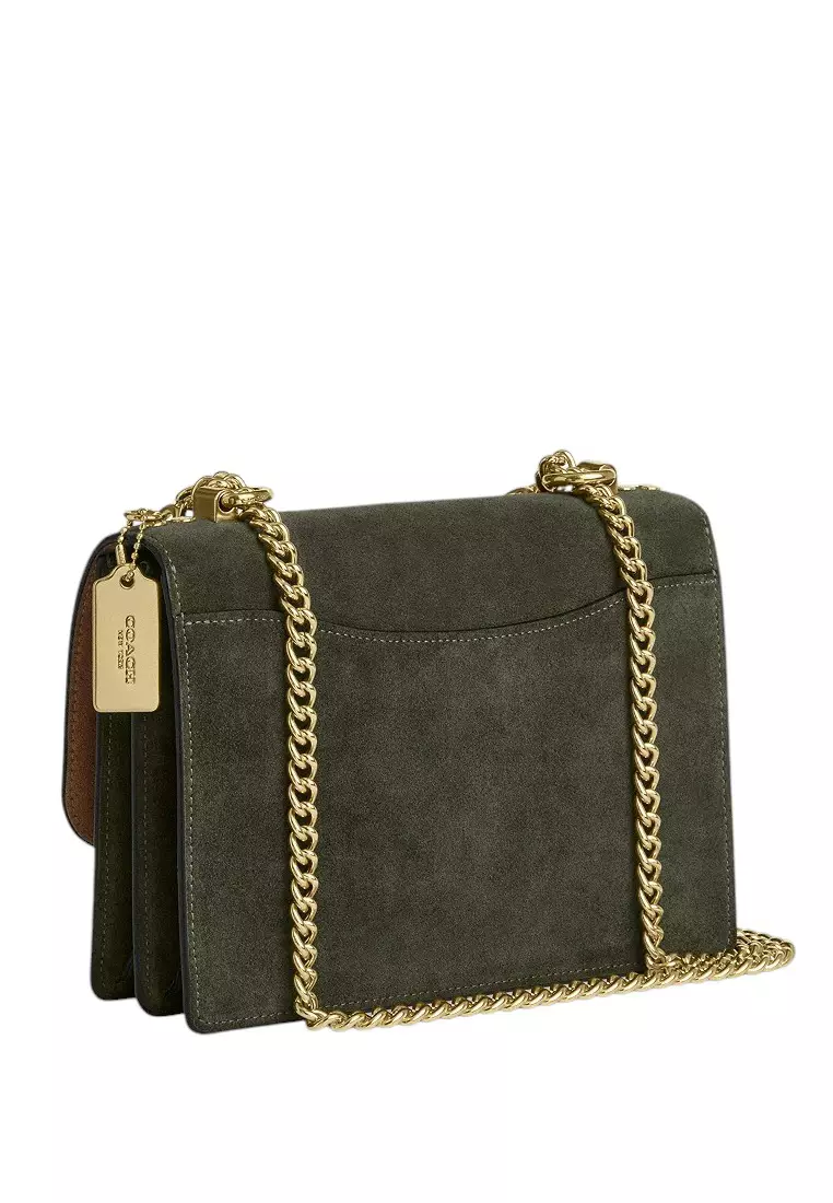 Klare Crossbody Bag In Signature Canvas - Army Green/Tan